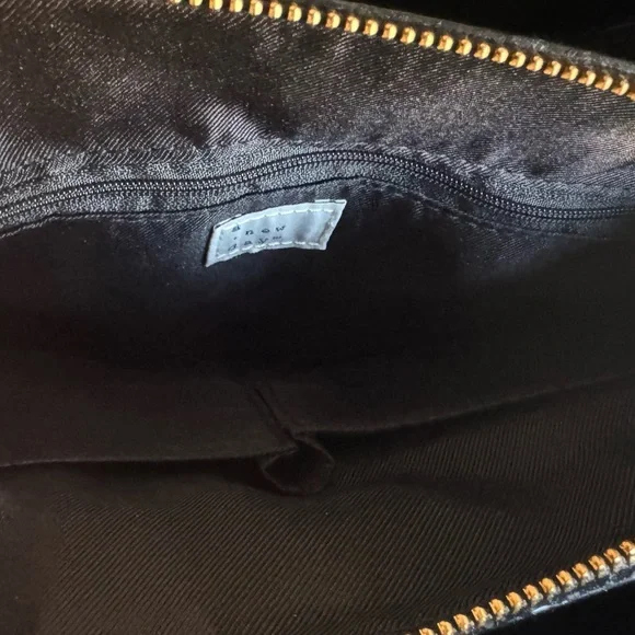 New Day Black Faux Croc Tote Bag Convertible Crossbody - Picture 8 of 14